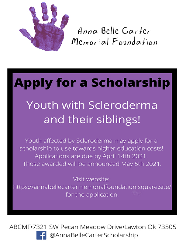 Scholarship Annabelle Carter Memorial Foundation
