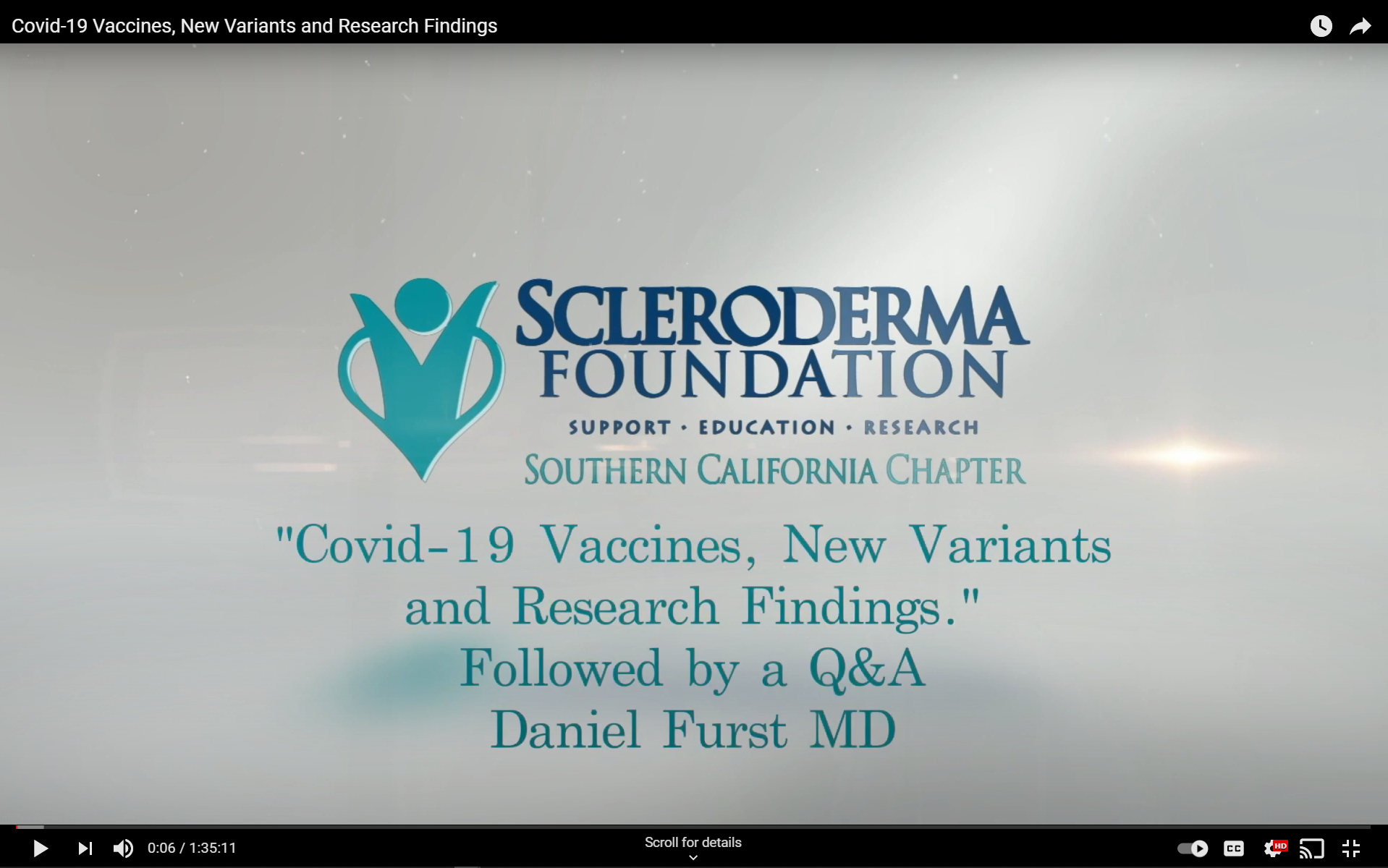 COVID Vaccines Daniel Furst MD SoCal YouTube