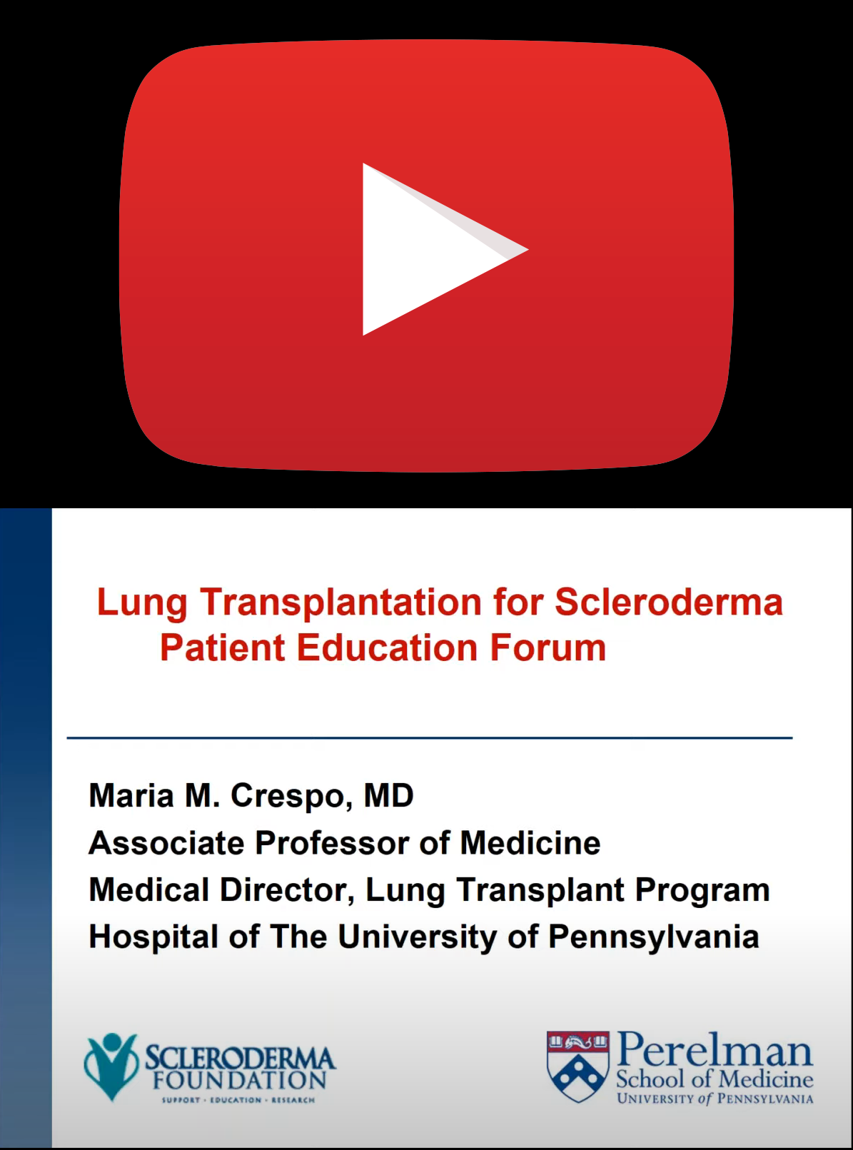 YouTube 2021 Conference Lung Transplant Crespo