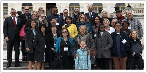 Advocates on Steps of Congress 2018