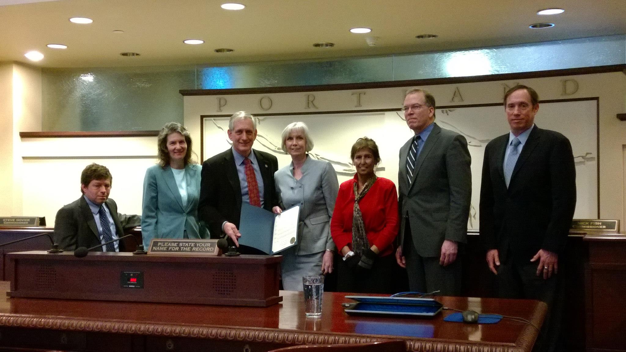 Oregon Chapter at Portland City Council Meeting